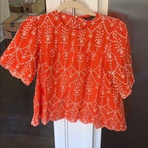 Orange Zara Top
